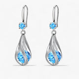 LUXE | Silver earrings - Enhance your look with sparkling crystals