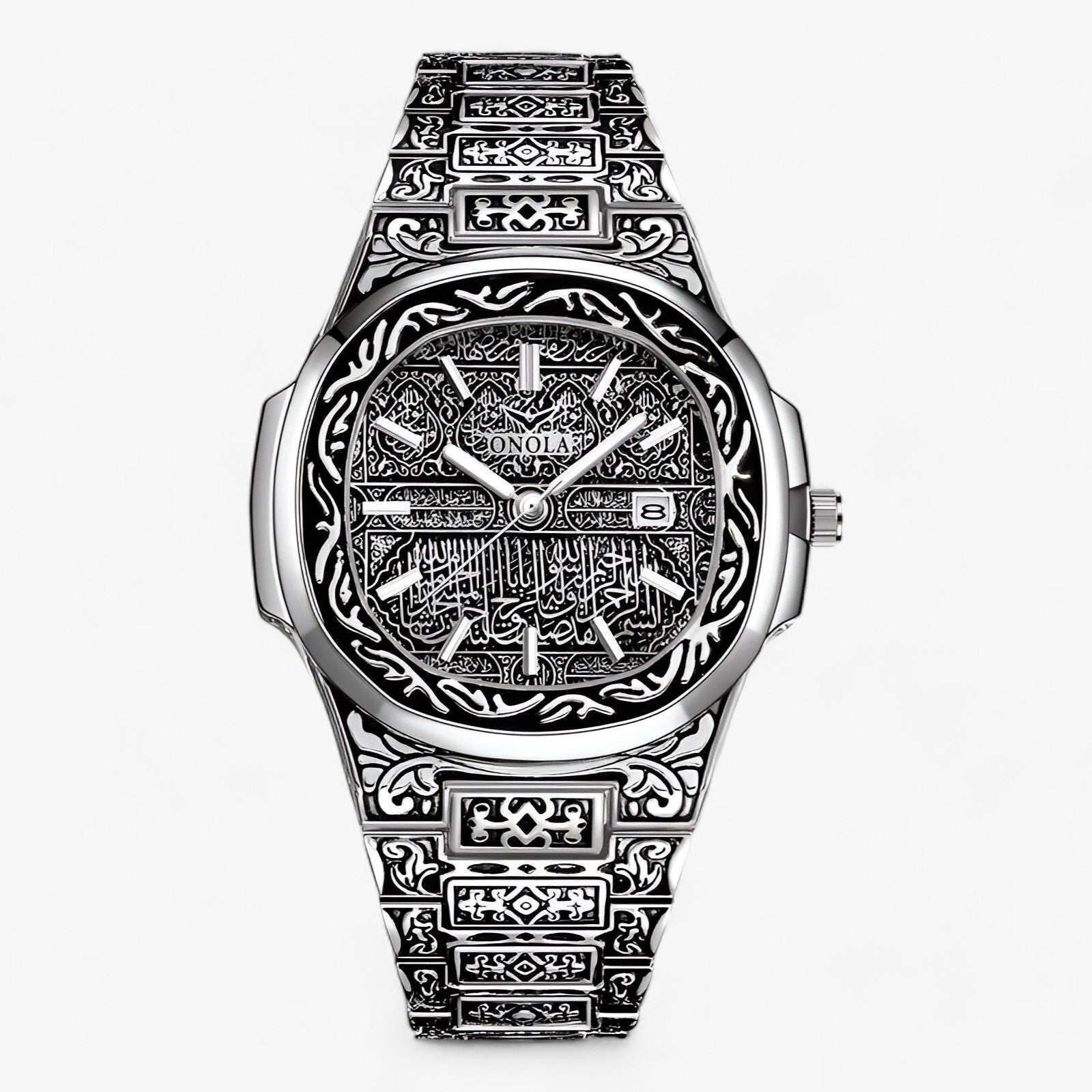 Onola | Armbåndsur - Vintage Charme & Moderne Pålidelighed - Retro Sølv - watches - {{ product_tags }