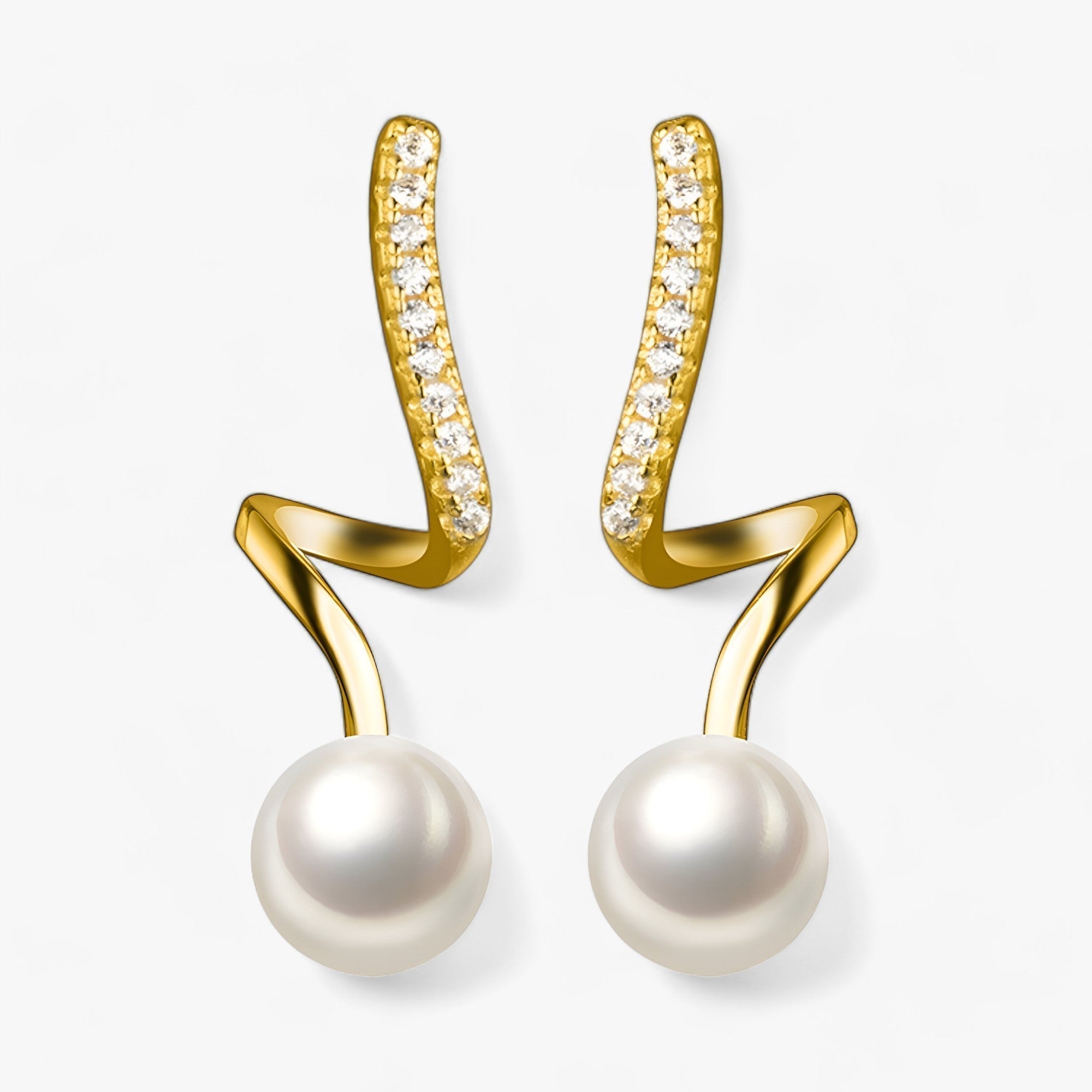 Glamorøs Geometri | Perleøreringe - Moderne Raffinering - Guld - women's fashion - {{ product_tags }