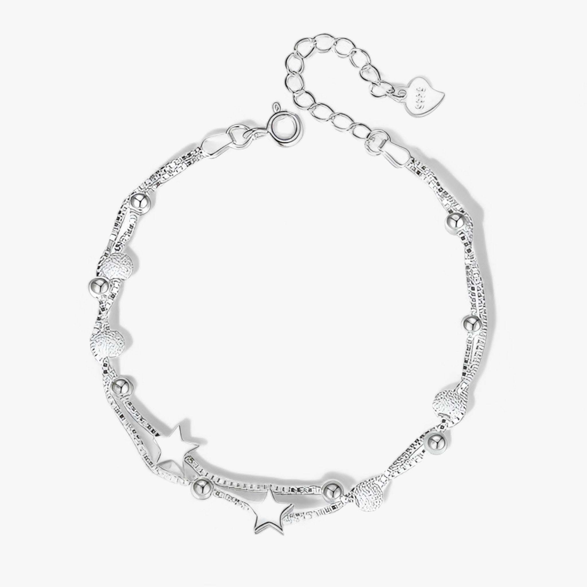 STELLAR - Sterling Sølv Armband - Glamourøst Smykke til Særlige Anledninger - Sølv 19cm - women's fashion - {{ product_tags }