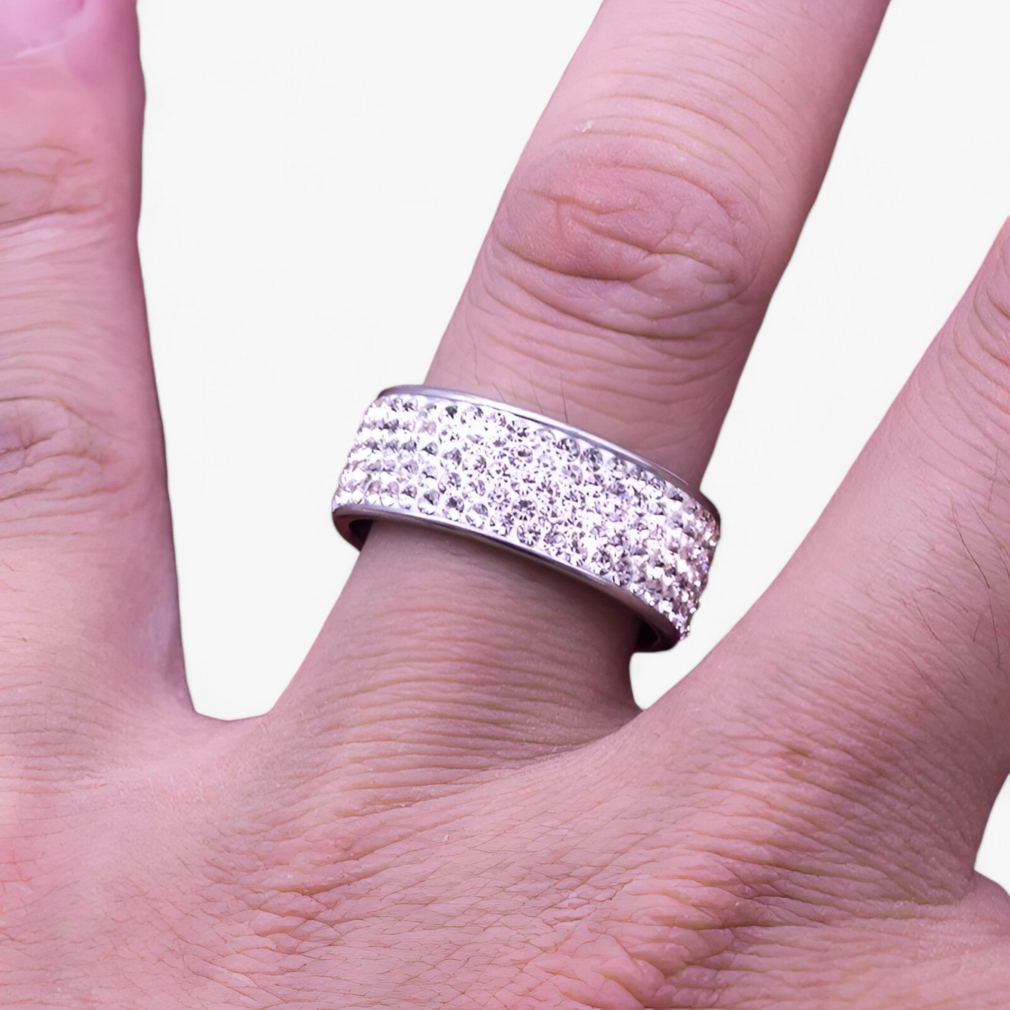Hailie | Krystalforlovelsesring – elegant rustfrit stål - - women's fashion - {{ product_tags }