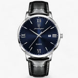 MORGAN | Men's luxury quartz watch - Elegant leather strap watch