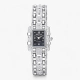 Adriana | Wristwatch with rectangular dial and crystals for women