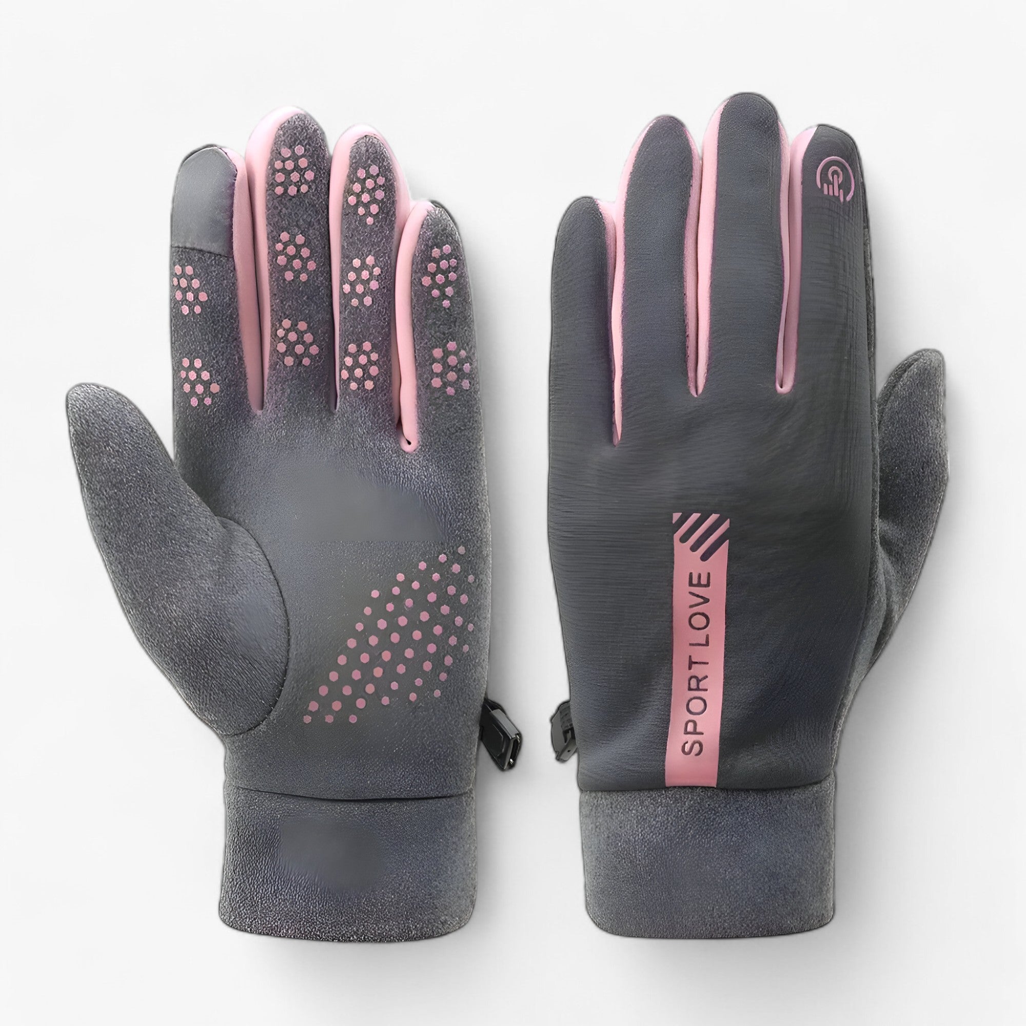 GlacierGuard | Vinterhandsker - Varm og vandtæt beskyttelse - Rosa-Karmin (Dame) - winter - {{ product_tags }