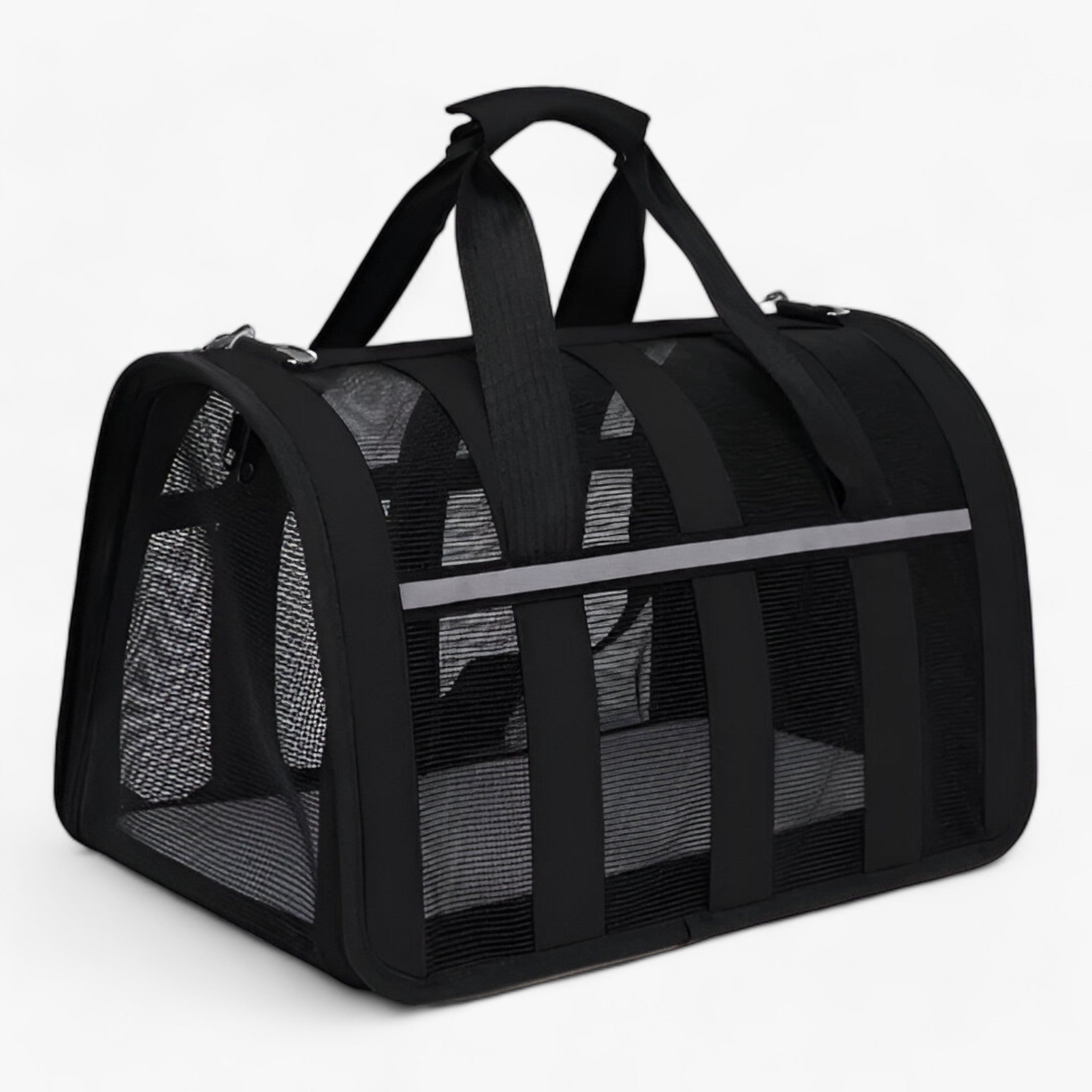 PAWVOYAGE | Sammenklappelig transporttaske til kæledyr - Rumlig og komfortabel - Sort - other - {{ product_tags }