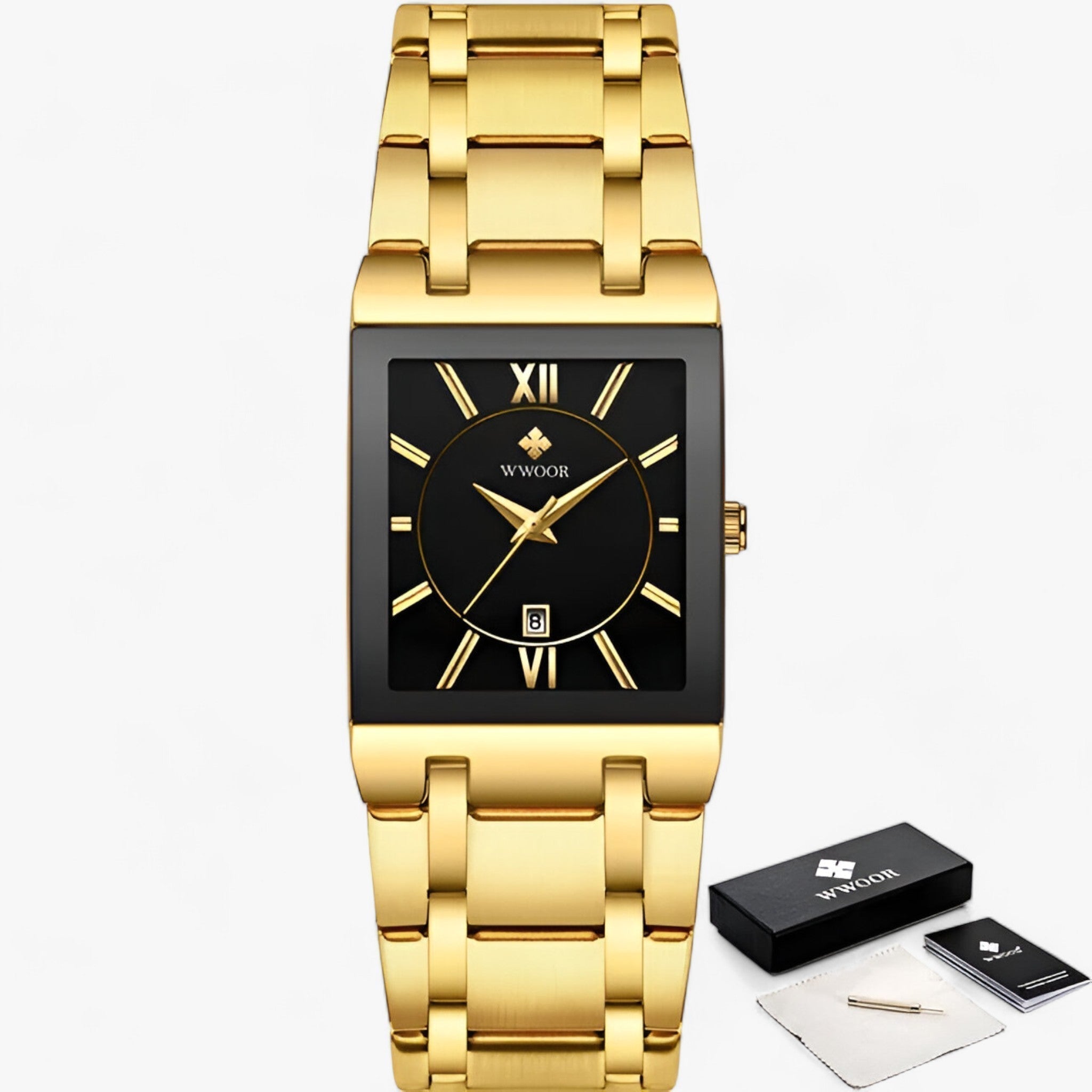 VERONICA | Damur - Trendy og holdbar til daglig brug - Guld Guld Sort - watches - {{ product_tags }