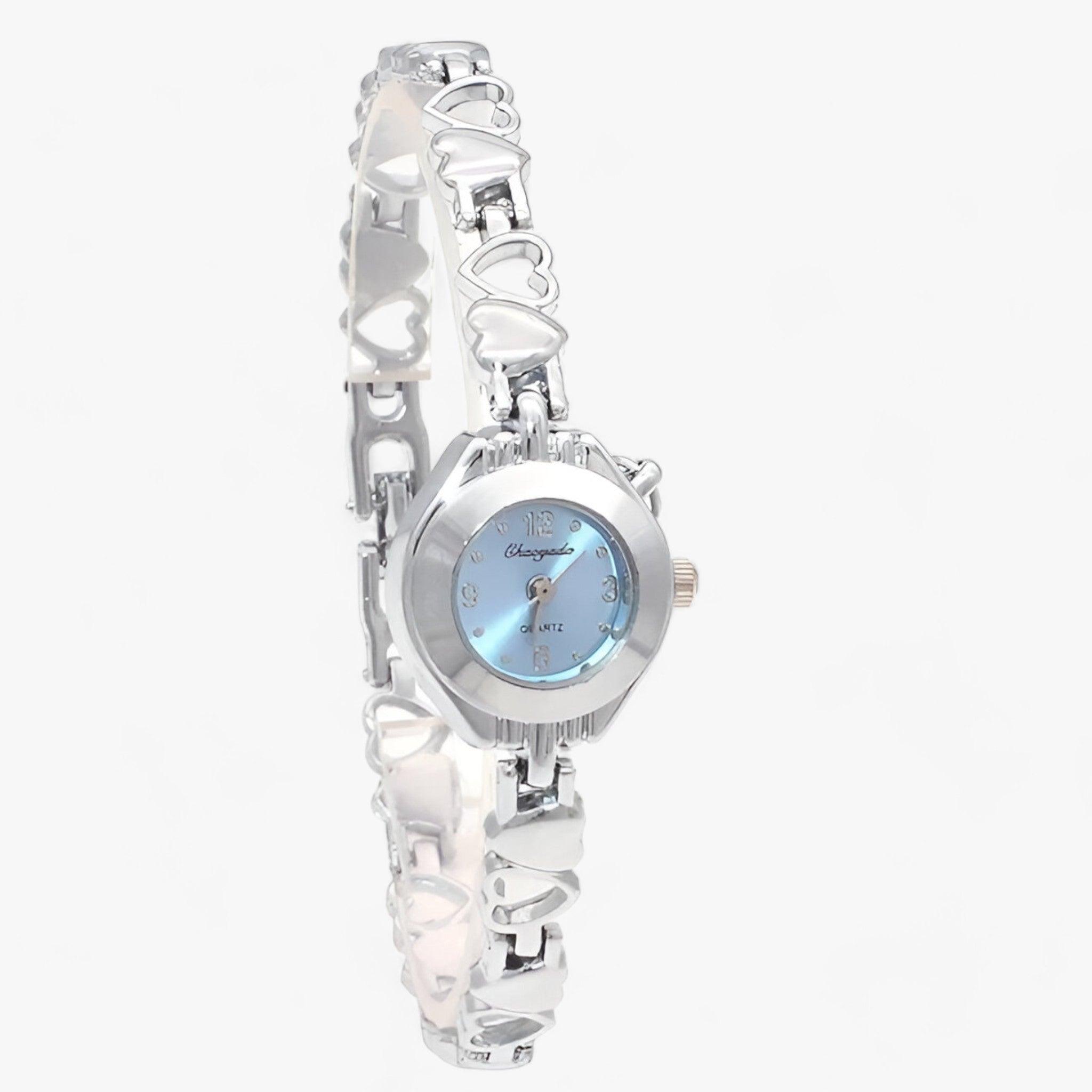 EVELYN | Armbåndsur til damer - Et elegant og pålideligt ur - Sølvblåt ansigt - watches - {{ product_tags }