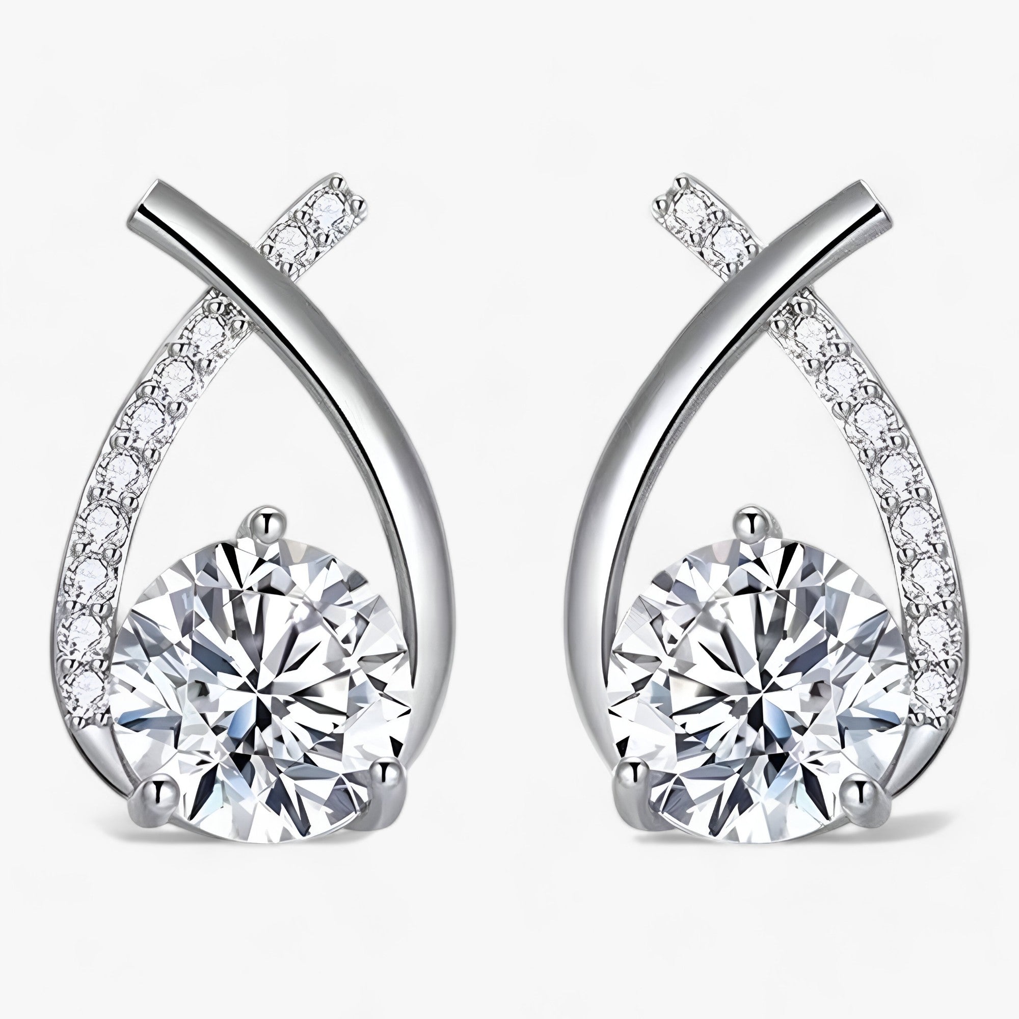 Kristall | Havfrue-inspireret elegance - Glitrende design - Sølv - women's fashion - {{ product_tags }