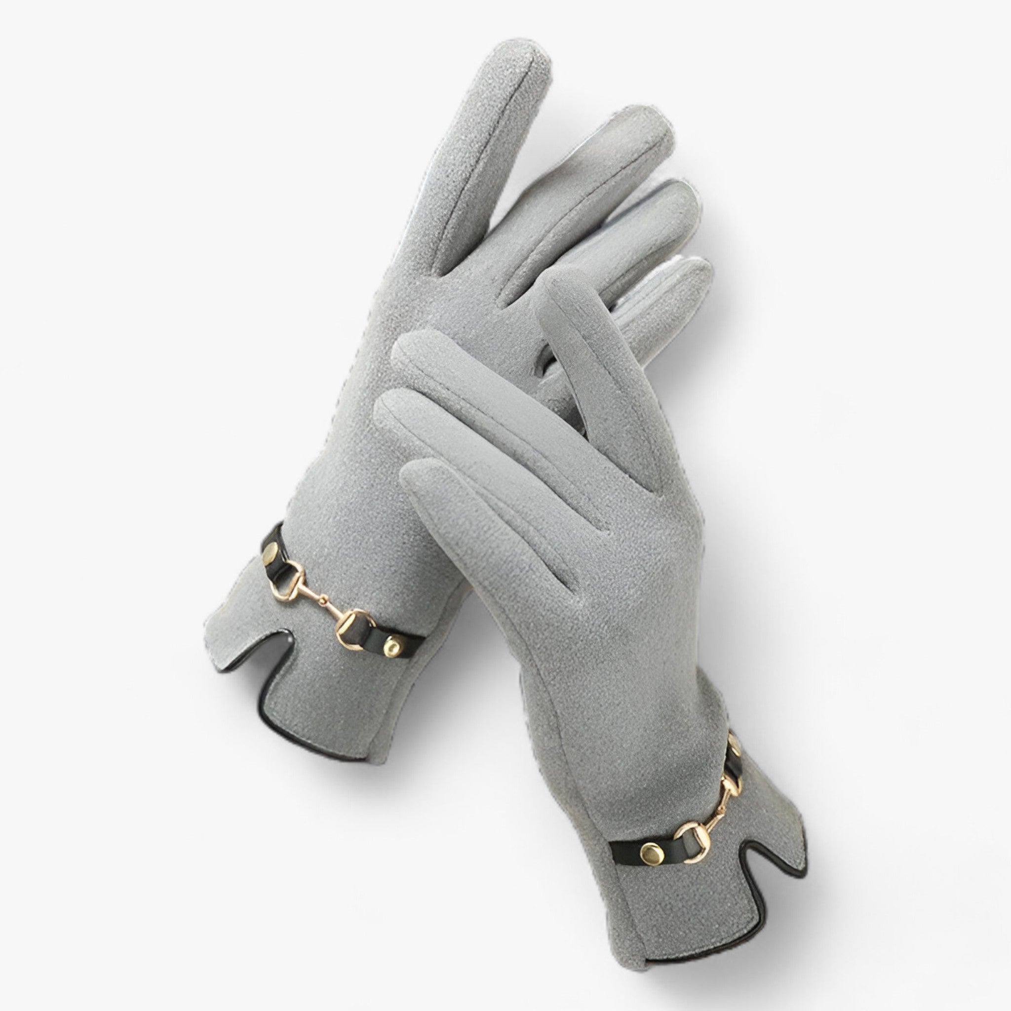FrostElegance | Vinter Touchscreen-Handsker - Varm og Stilfuld Komfort - Grå Én størrelse - winter - {{ product_tags }