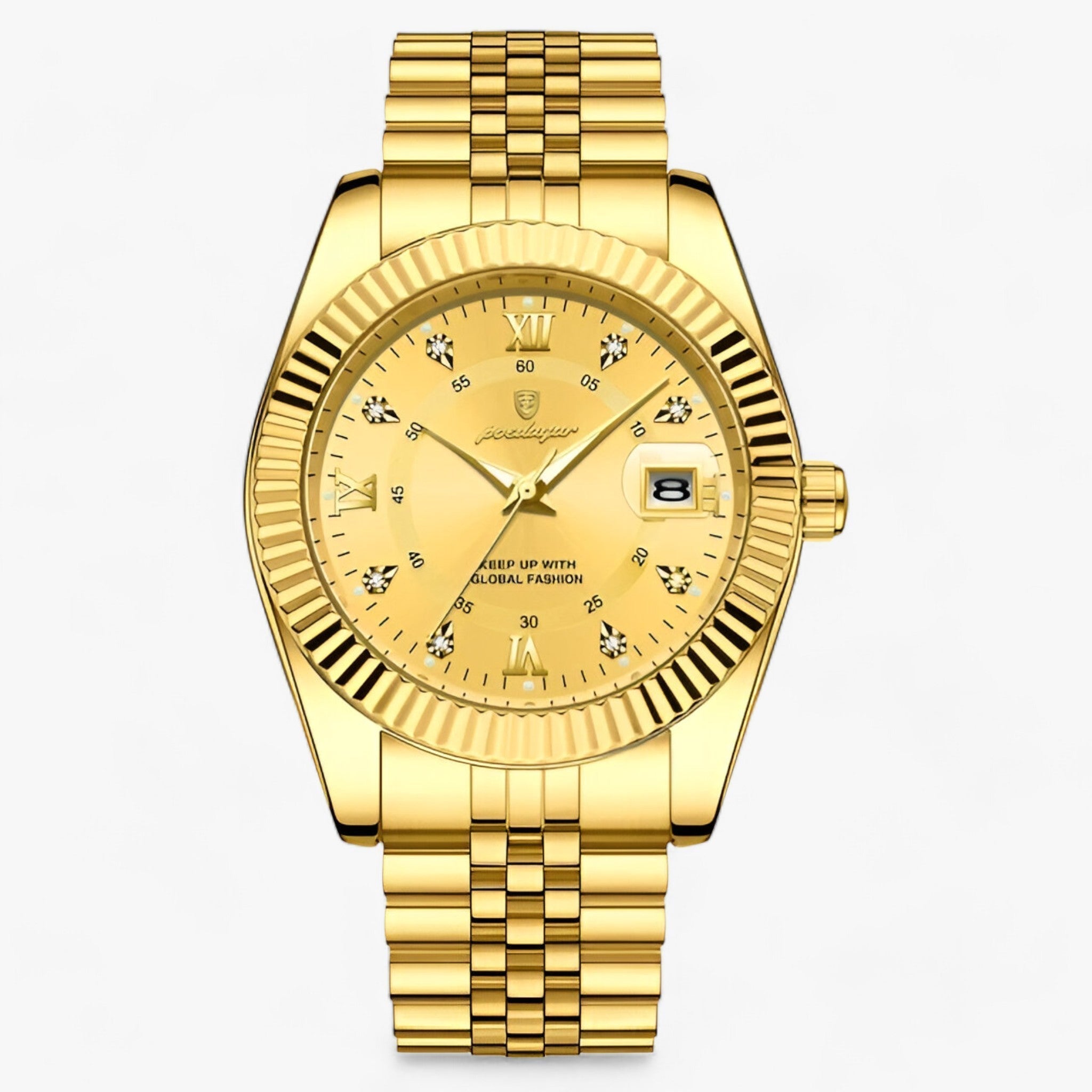 Everest | Elegant quartz-ur i rustfrit stål til mænd - Guld Guld - watches - {{ product_tags }