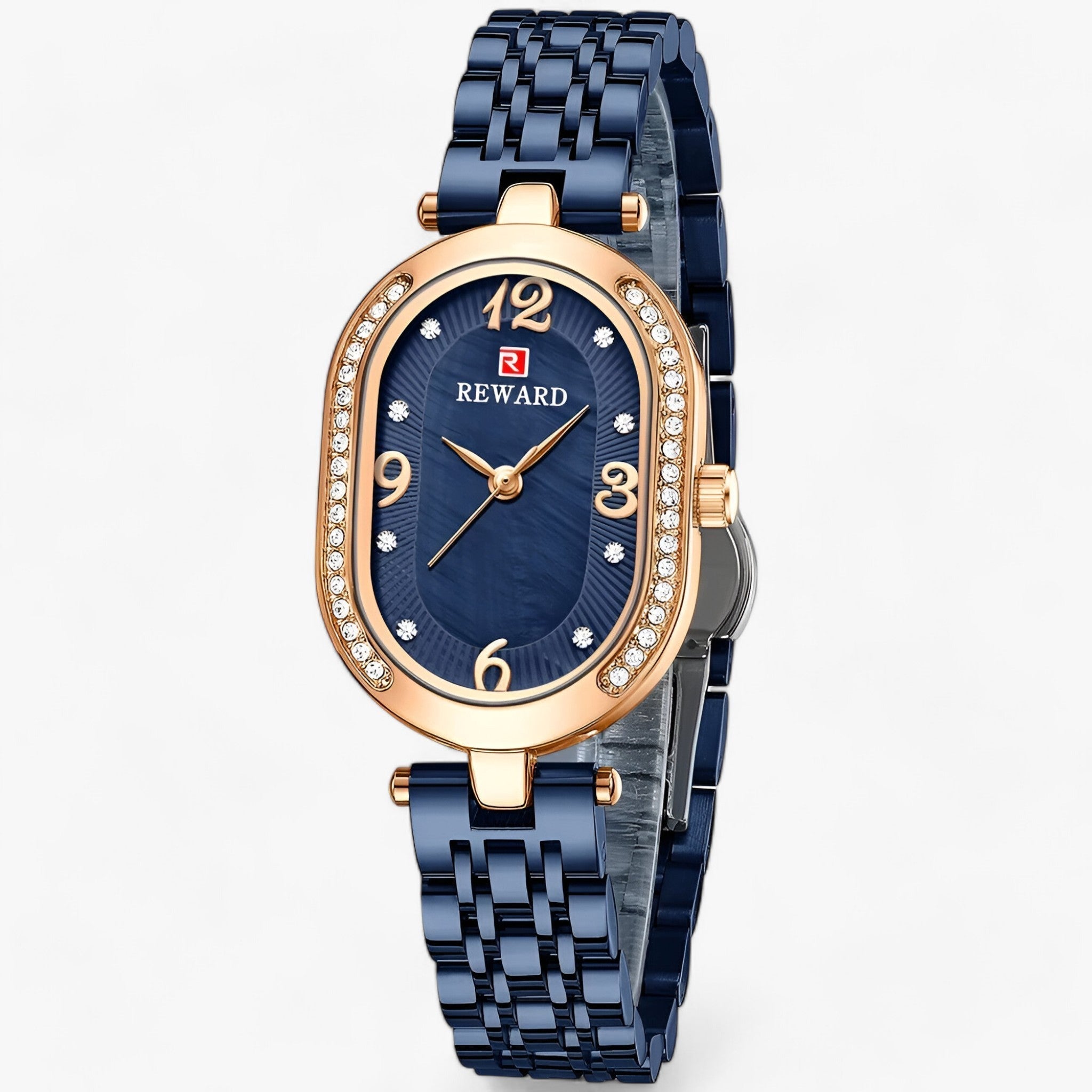 GISELA | Luksus kvartsur - Graceful og praktisk til hverdagen - Blå Guld - watches - {{ product_tags }