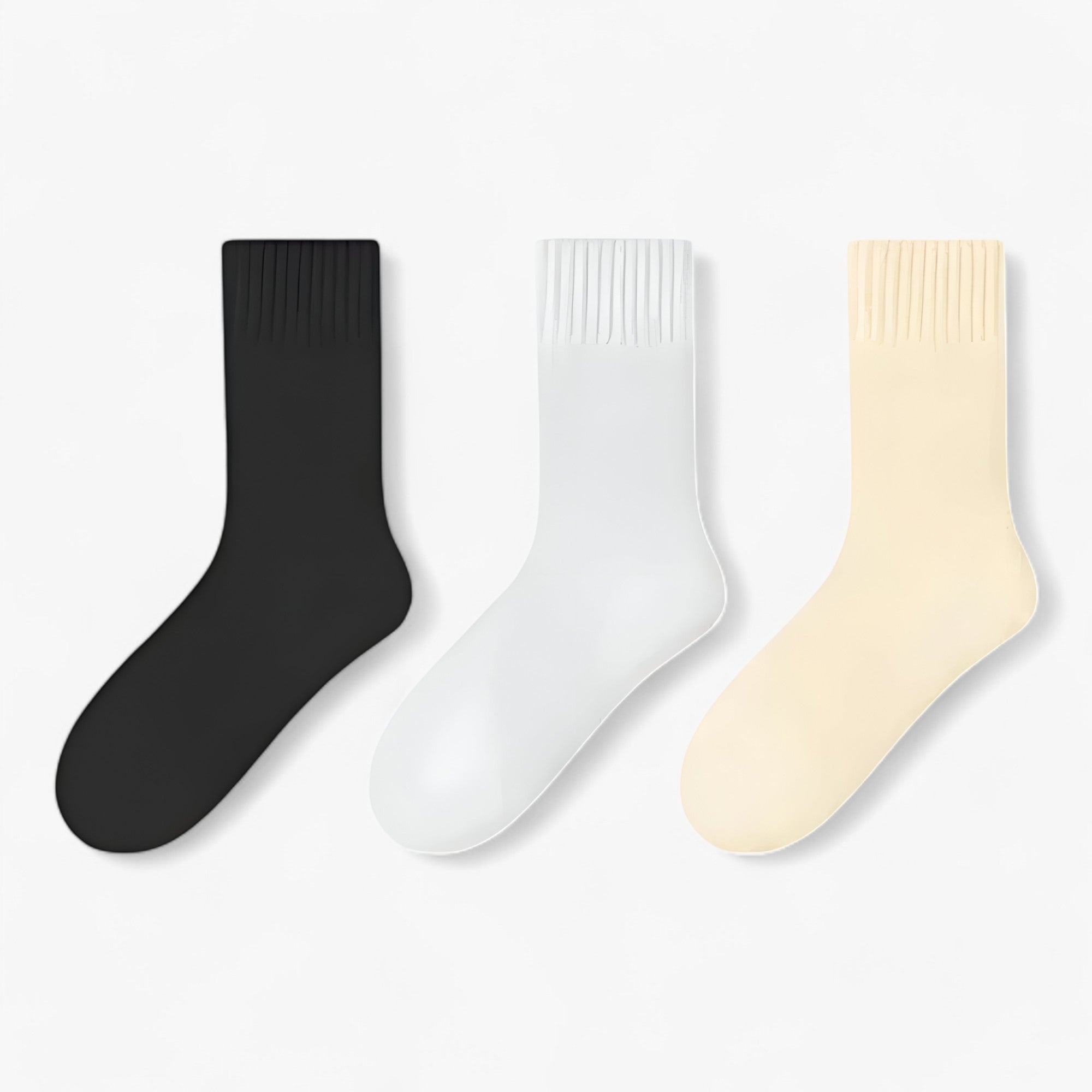 Zen | Uld sokker sæt - Varmt og hyggeligt komfortabelt - sort-hvid-gul Størrelser 34-40 - winter - {{ product_tags }