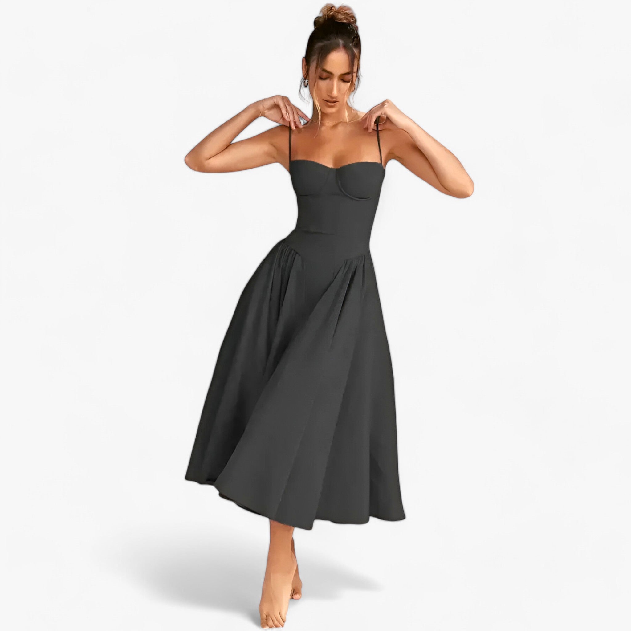 Solana | Korsetkjole - Tidsløs Elegance - Sort - women's fashion - {{ product_tags }