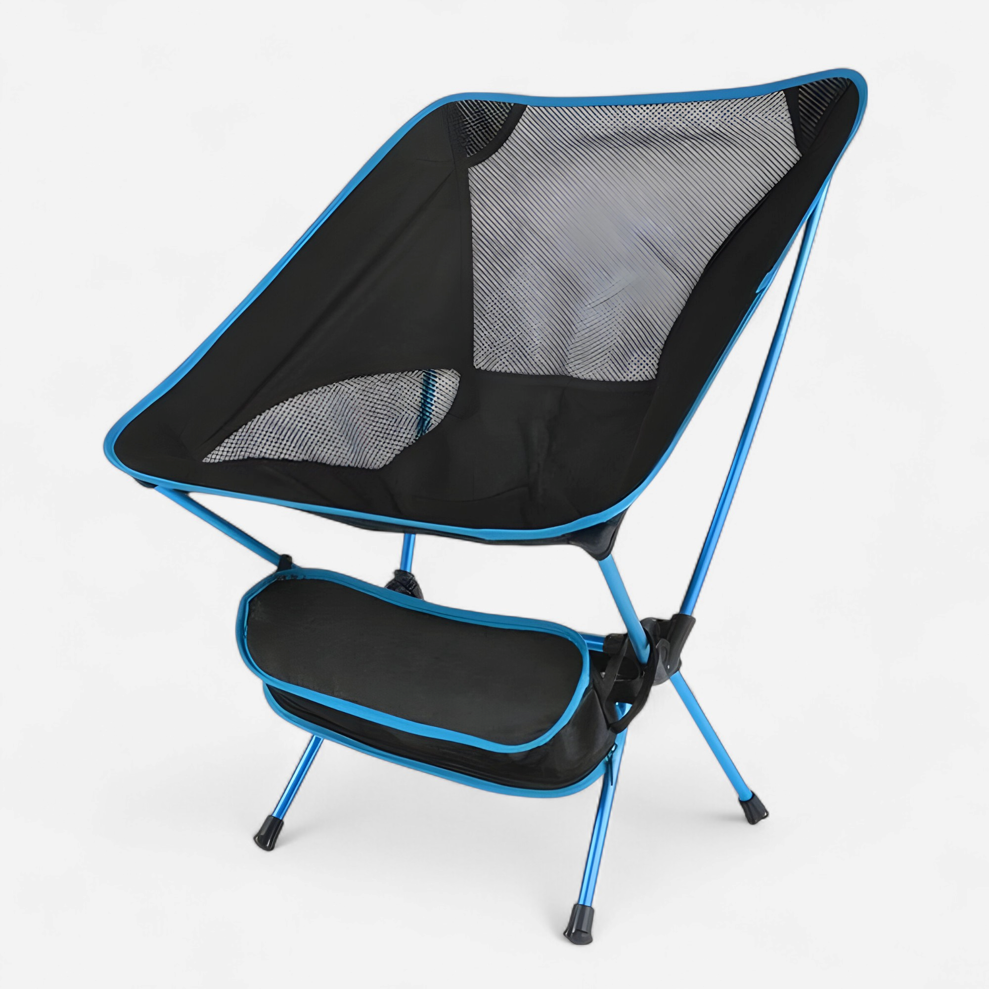 Komfortabel udendørscampingstol - Lyseblå - Komfortabel udendørscampingstol- €25 - {{ product_tags }