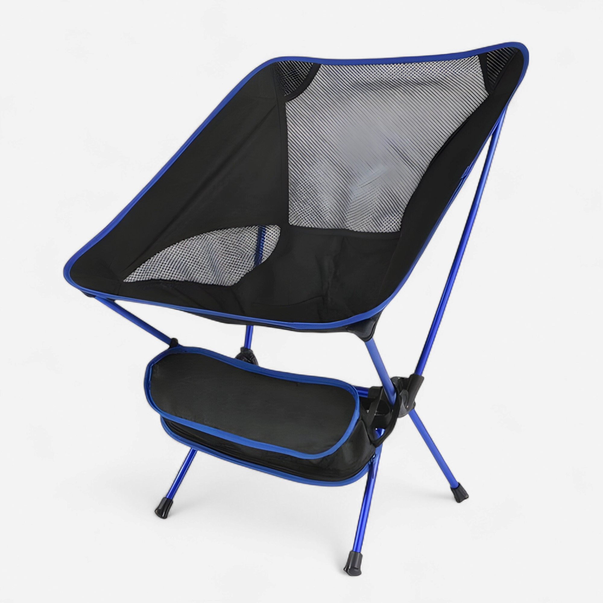 Komfortabel udendørscampingstol - Blå - Komfortabel udendørscampingstol- €25 - {{ product_tags }