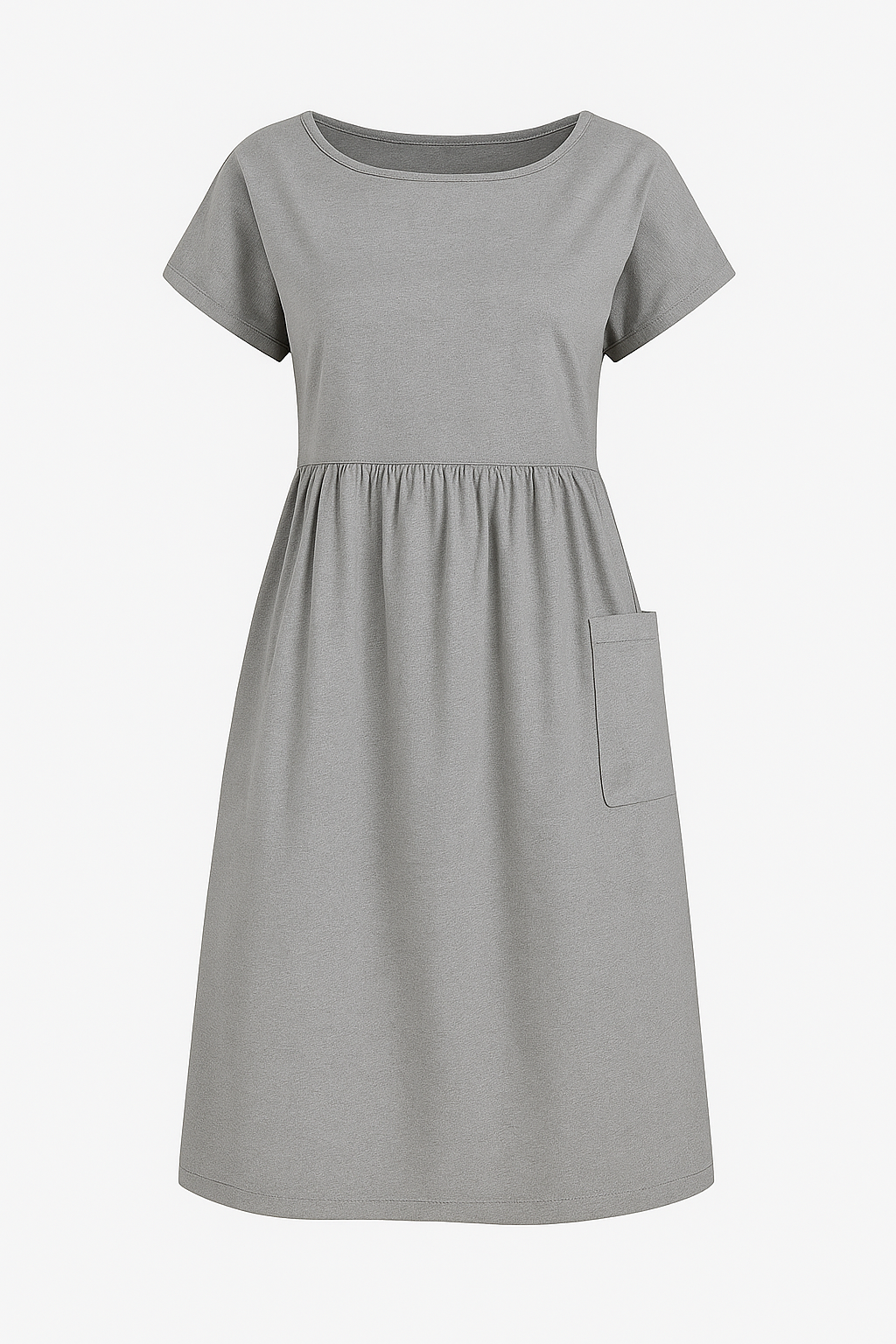 Eustasia | Sommerligt fritidskjole med lommer - Grå - Eustasia | Sommerligt fritidskjole med lommer - €25 - {{ product_tags }