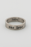 One Love | Rustfri stålring med gravering