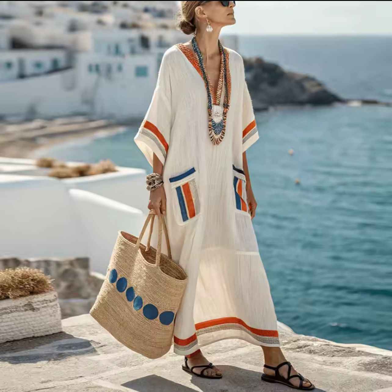 Greta | Elegante Mary: Langes Strandkjole til einen schicken Sommerlook Dame