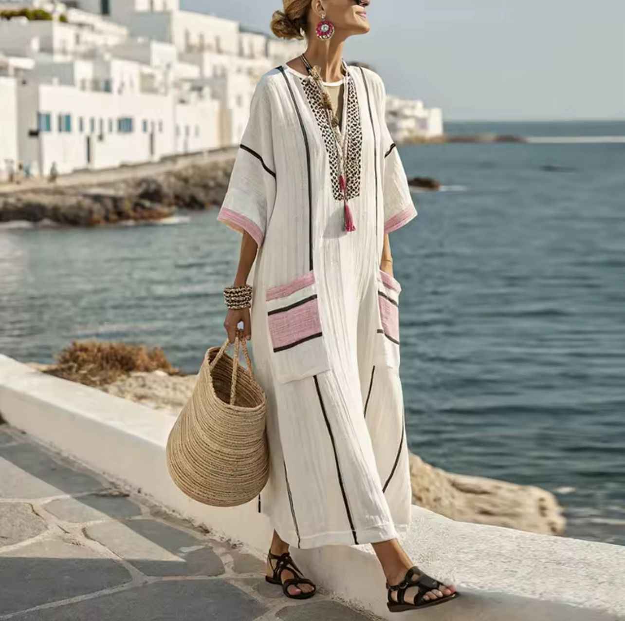 Greta | Elegante Mary: Langes Strandkjole til einen schicken Sommerlook Dame