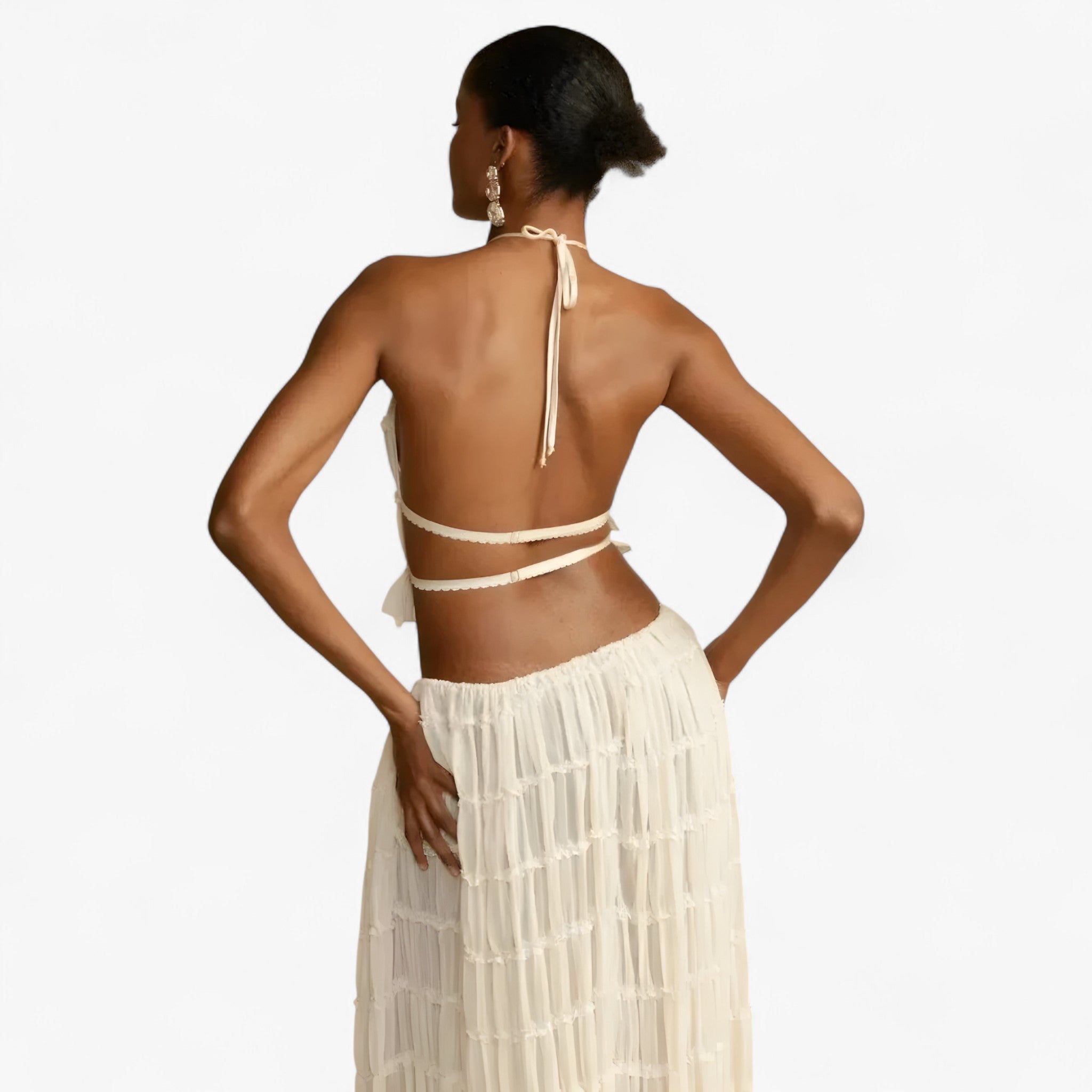 Freya - Sæt plisseret uden ryg - - women's fashion - {{ product_tags }