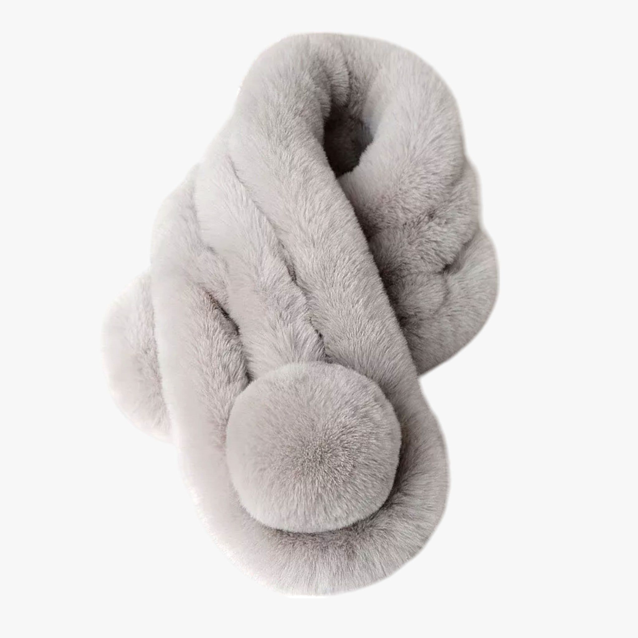 Fiona | Snøskala af kaninpels Efterår-Vinter - Komfortabel og elegant varme - Lys Grå 60-80cm - women's fashion - {{ product_tags }