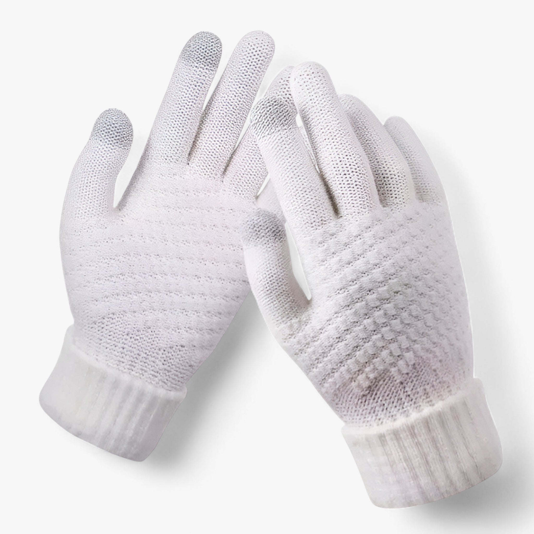 Casey | Plastikhandsker - Helfingersnit og grebsliste til vinteren - hvid En størrelse - winter - {{ product_tags }