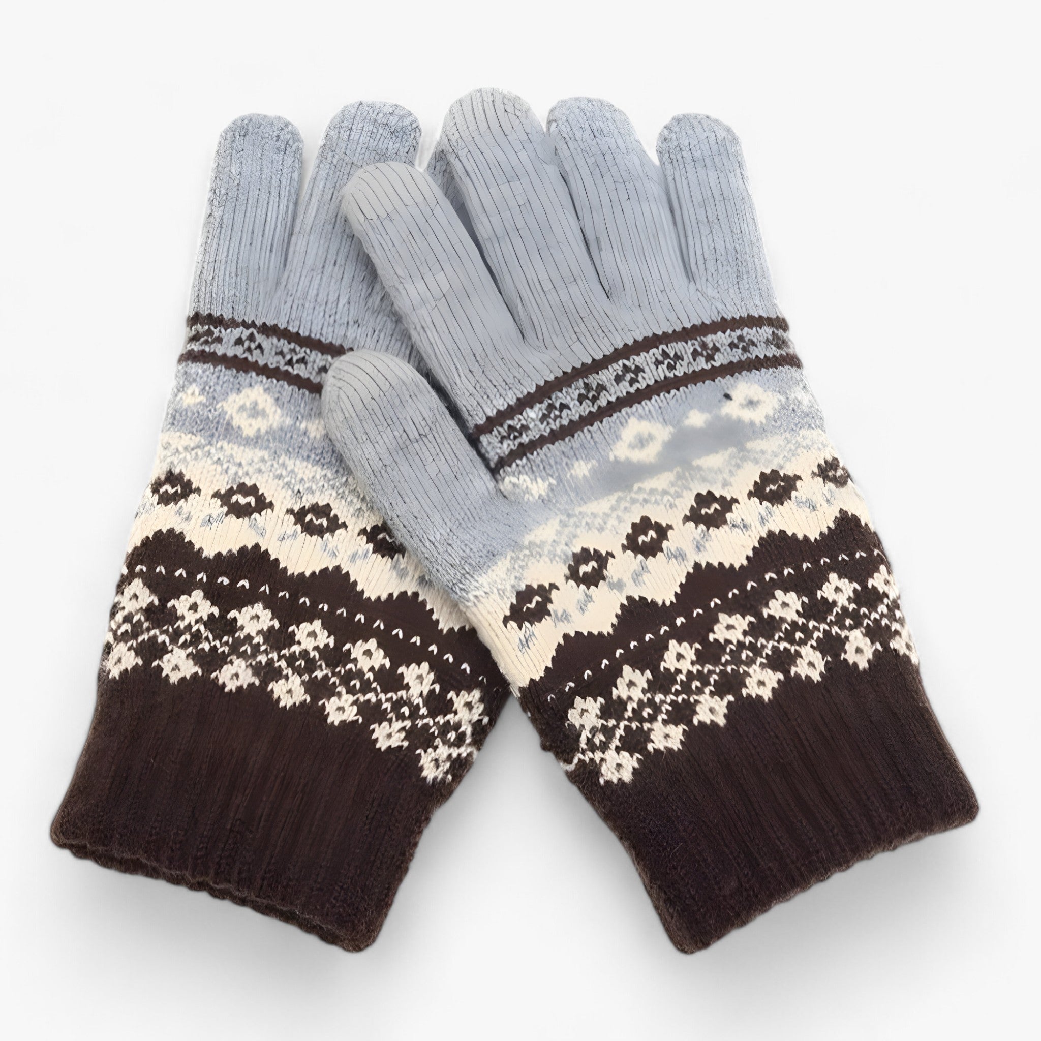 Casey | Plastikhandsker - Helfingersnit og grebsliste til vinteren - Style 3 grå En størrelse - winter - {{ product_tags }