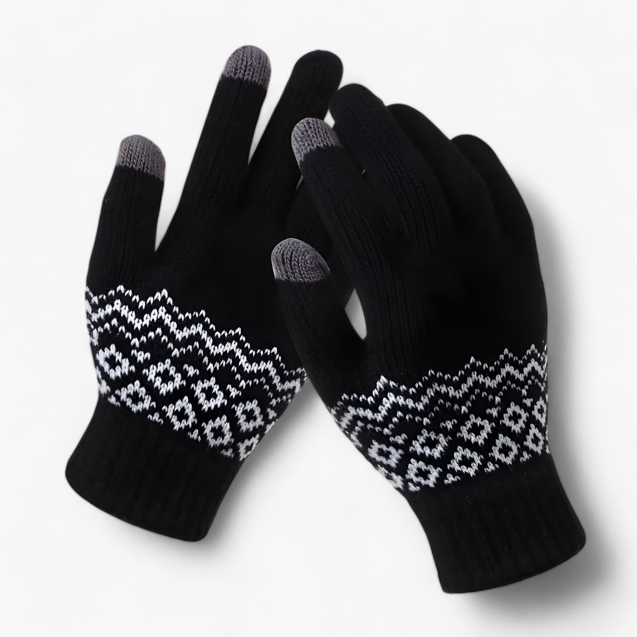 Casey | Plastikhandsker - Helfingersnit og grebsliste til vinteren - sort En størrelse - winter - {{ product_tags }