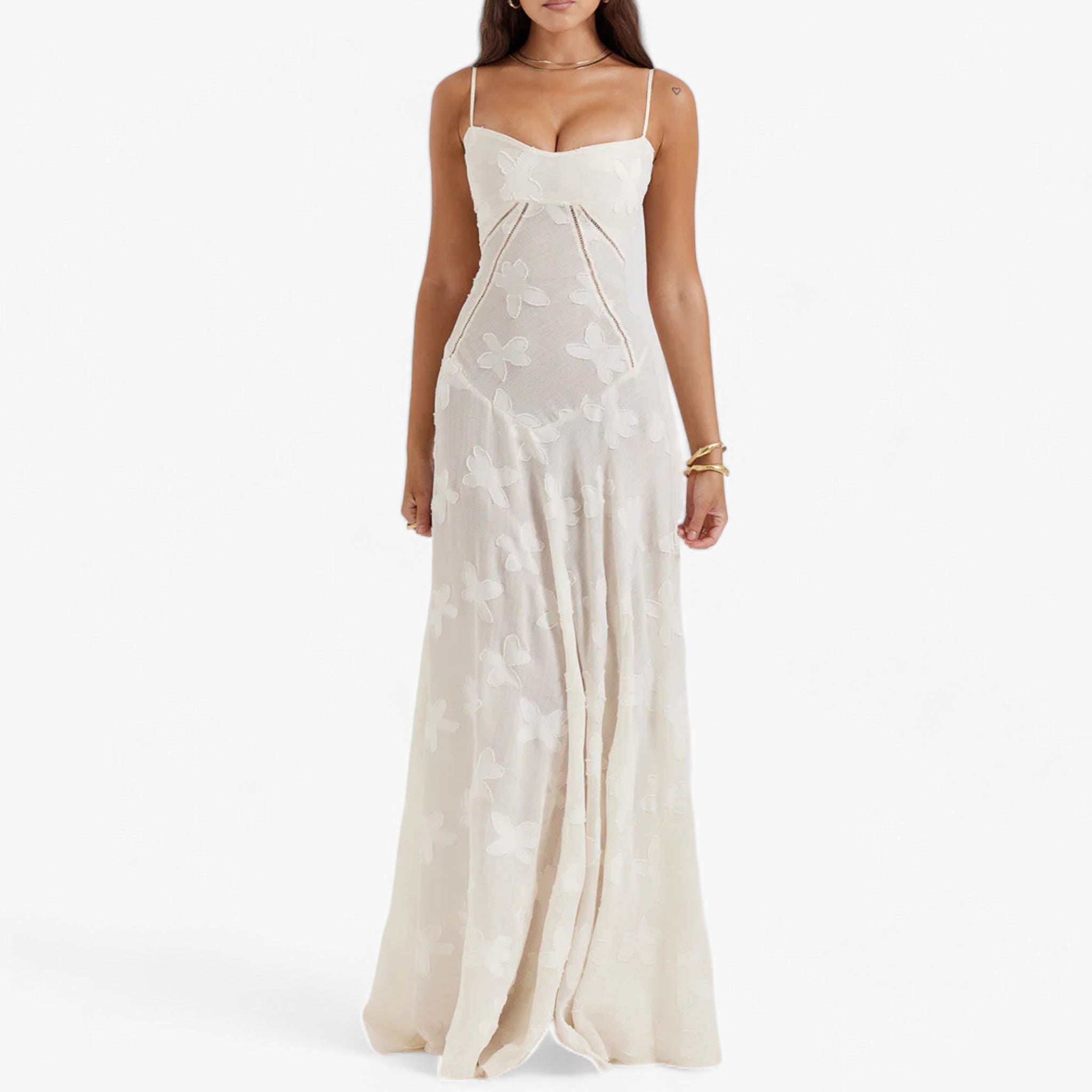 Ariel | Korsetstil Kjole - Fremhæver dine kurver uden anstrengelse - Hvid - women's fashion - {{ product_tags }