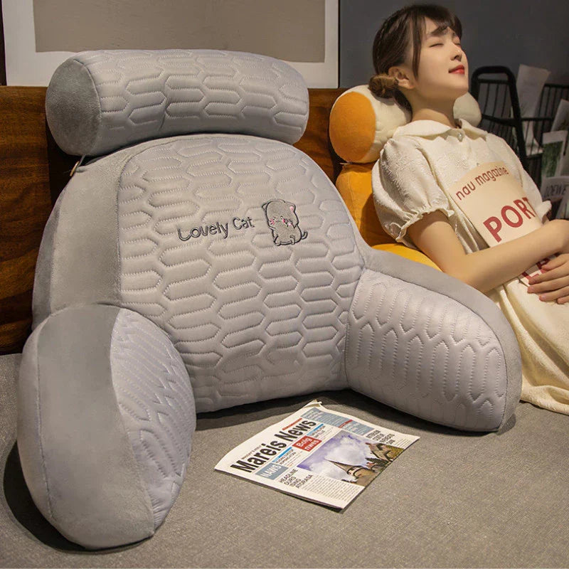 Ergonomisk Kilepude i Bomuld - Ryg- og Benstøtte med Motiv - - Home & Garden > Home Décor > Cushions & Pillows > Support Cushions > Backrest Pillows - {{ product_tags }