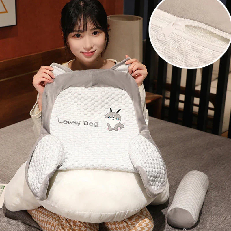 Ergonomisk Kilepude i Bomuld - Ryg- og Benstøtte med Motiv - - Home & Garden > Home Décor > Cushions & Pillows > Support Cushions > Backrest Pillows - {{ product_tags }