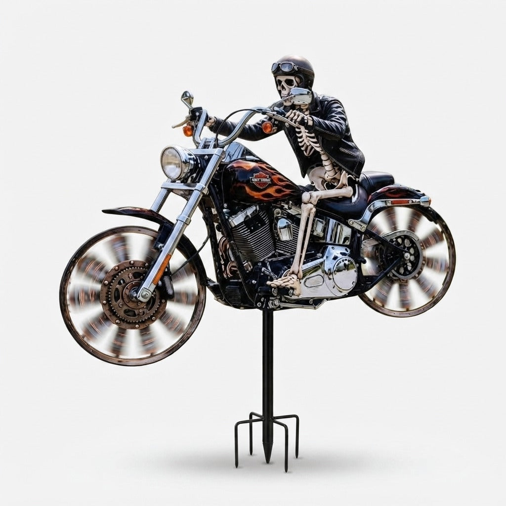 Kranie-rytter Motorcykel Have-vindhjul