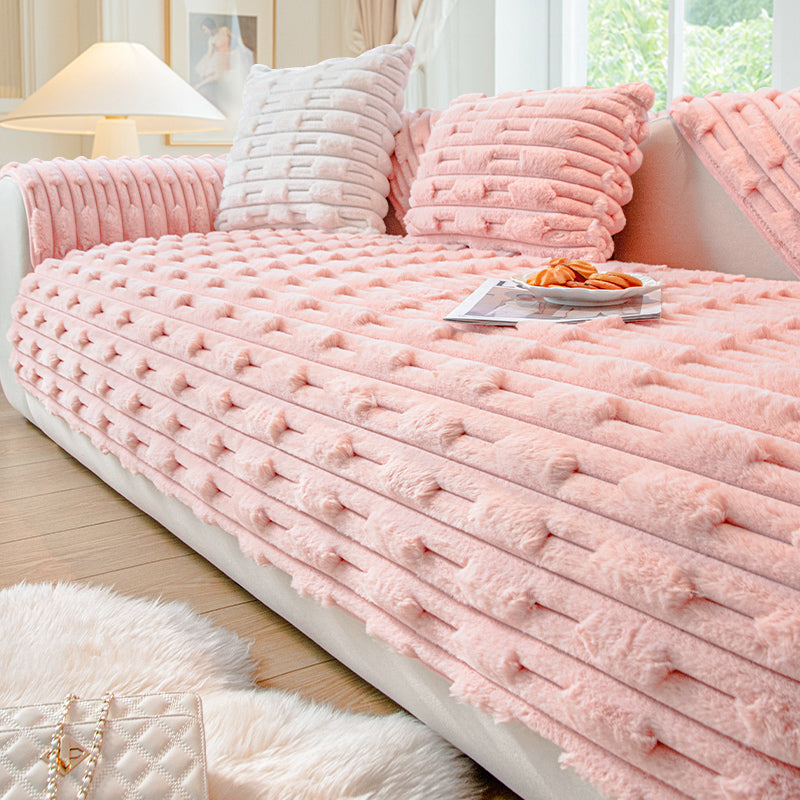 Cald | Super Blød Pluche Antiskrid Sofa Pude Betræk – Komfort og Stil til din Sofa - Rosa - house & garden - {{ product_tags }