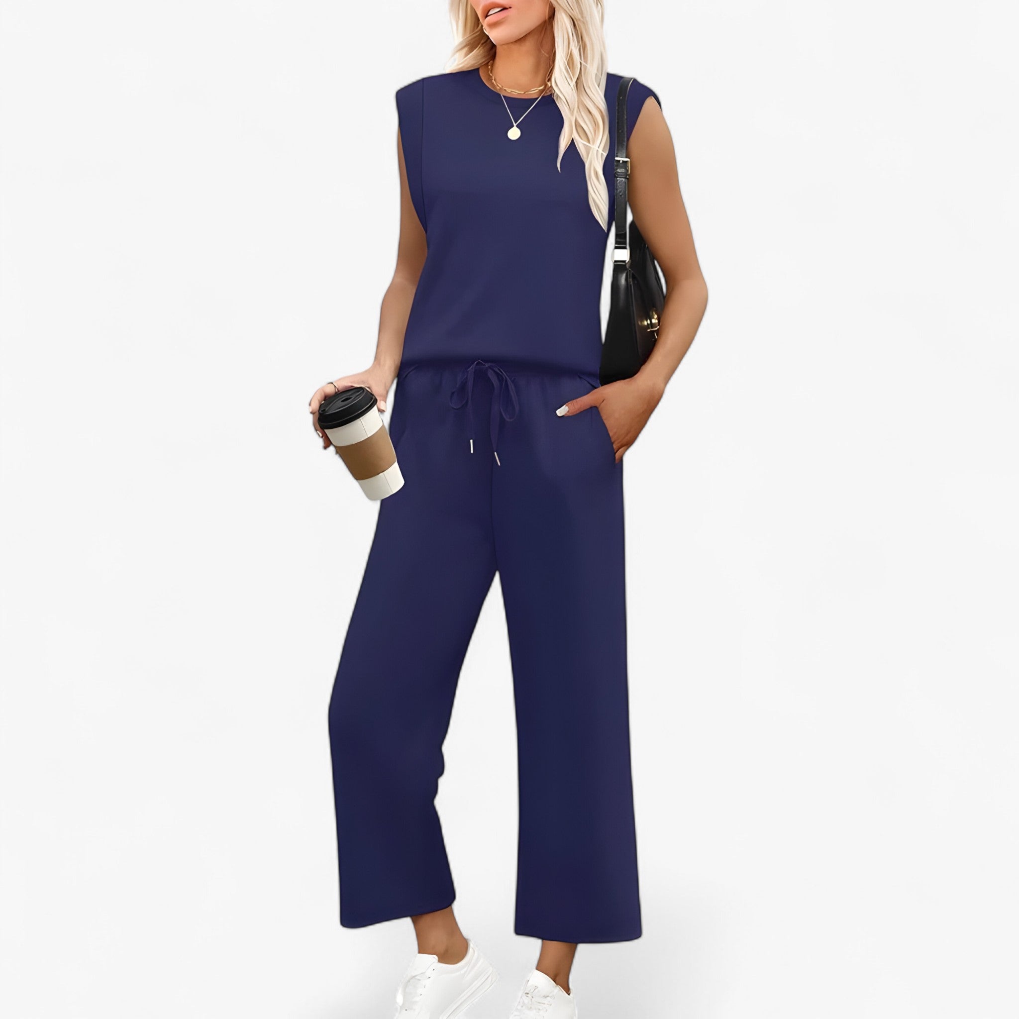 Aurora | Kvinders To-delt Sæt - Marine - women's fashion - {{ product_tags }