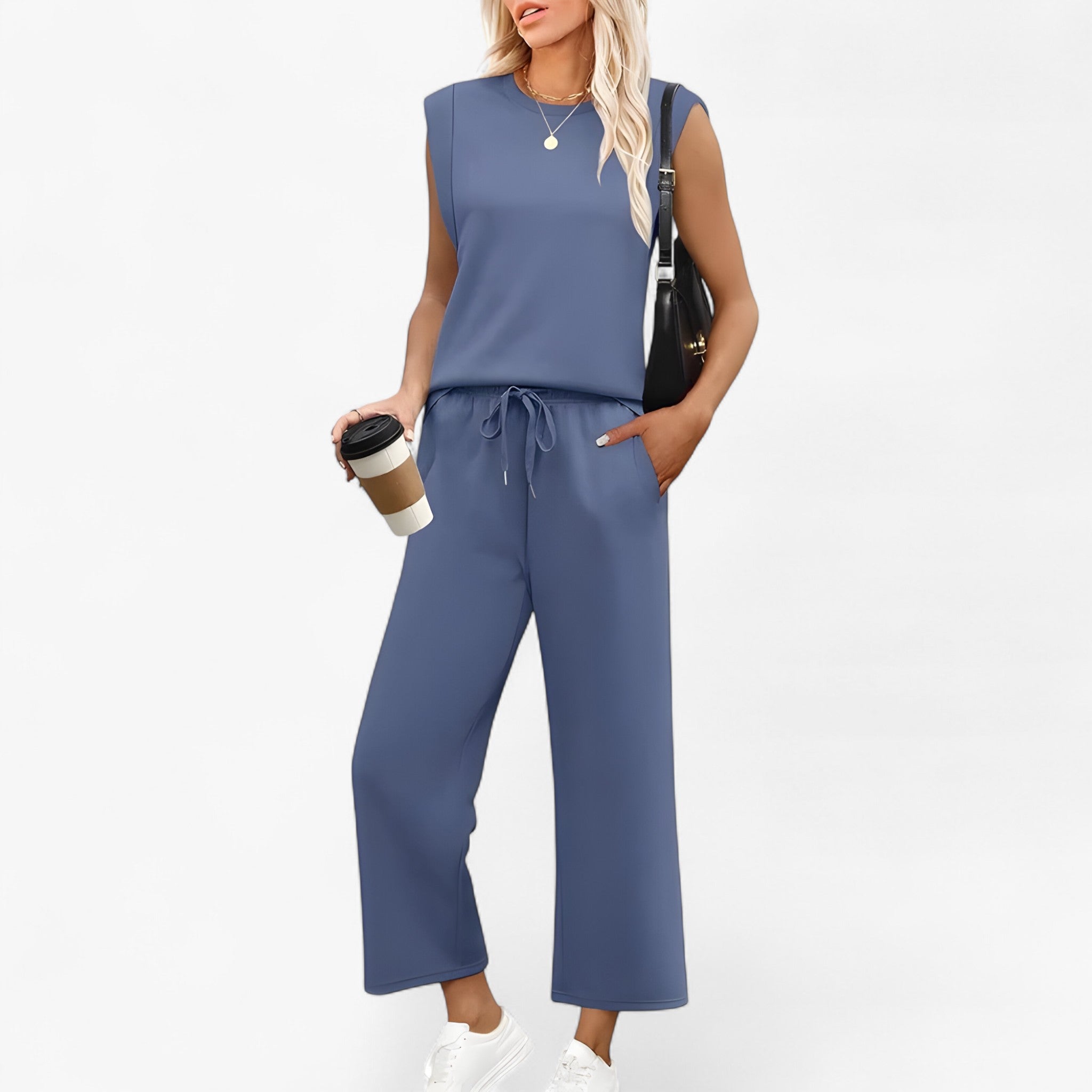 Aurora | Kvinders To-delt Sæt - Blå - women's fashion - {{ product_tags }