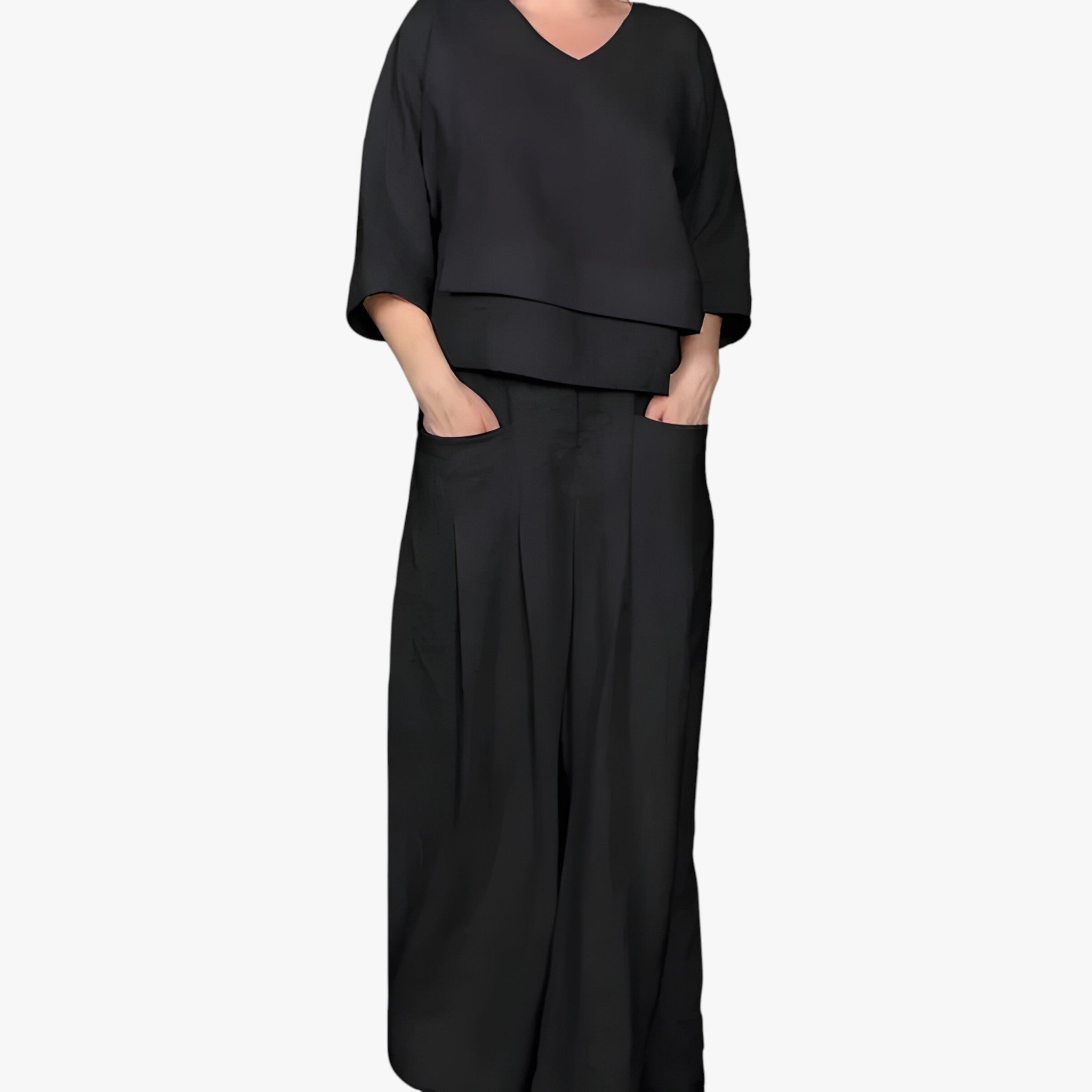 Heidi | Linnedsæt til kvinder - Sort - women's fashion - {{ product_tags }