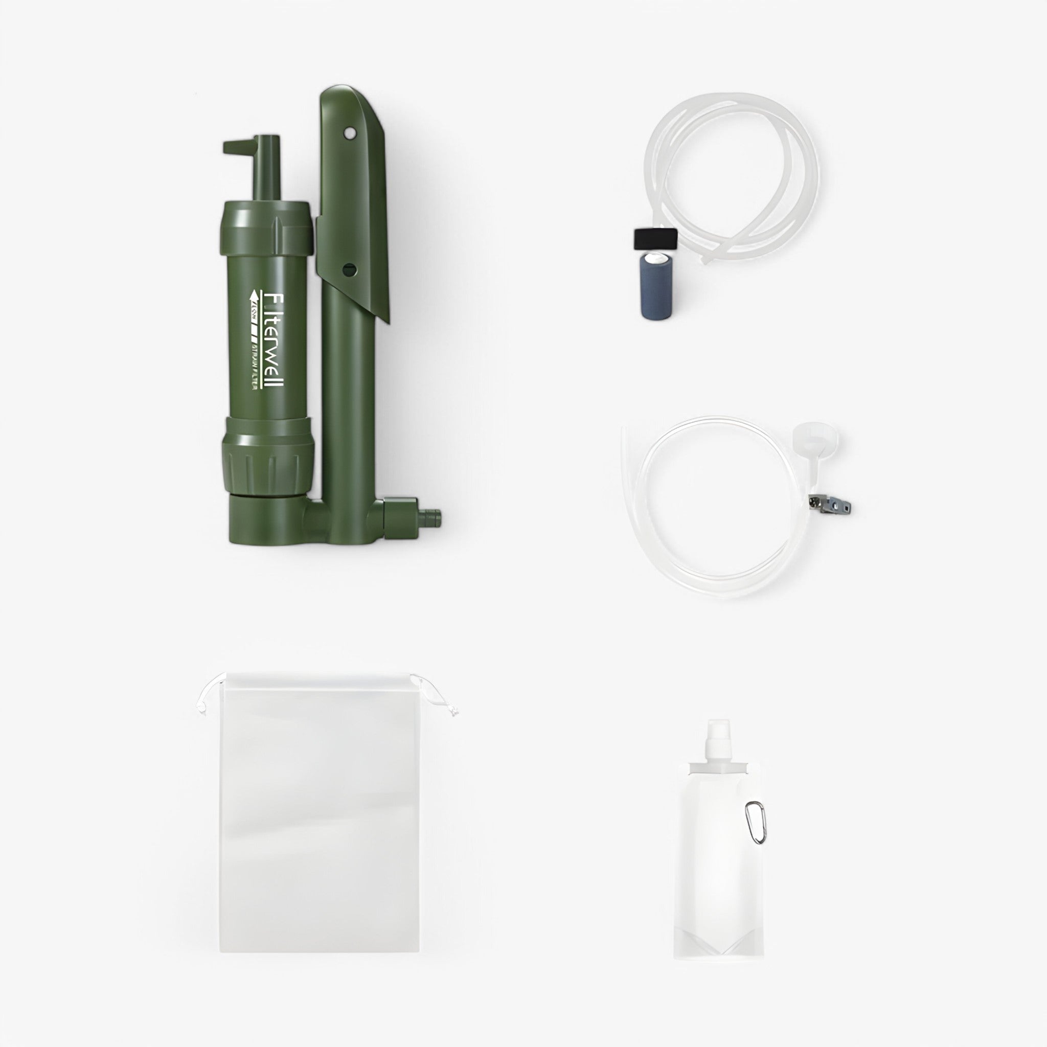 Bærbar håndpumpe til vandfiltrering - Kompakt drikkevarerenser - Færdigt sæt - other - {{ product_tags }