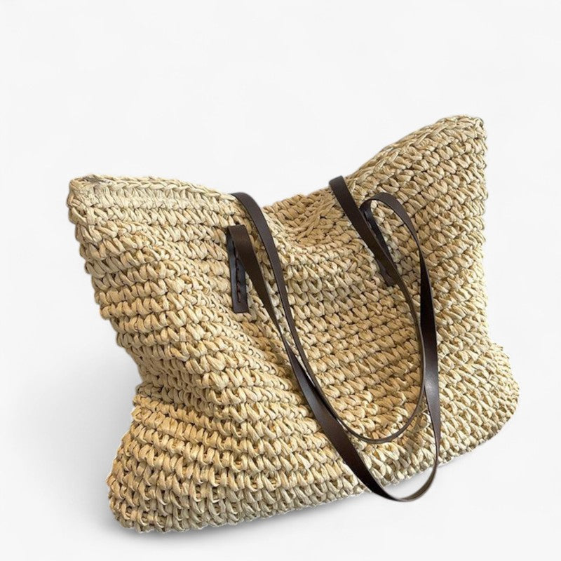 Straw Bag™ - Boheme sommer håndlavet strandtaske - Beige - bags - {{ product_tags }