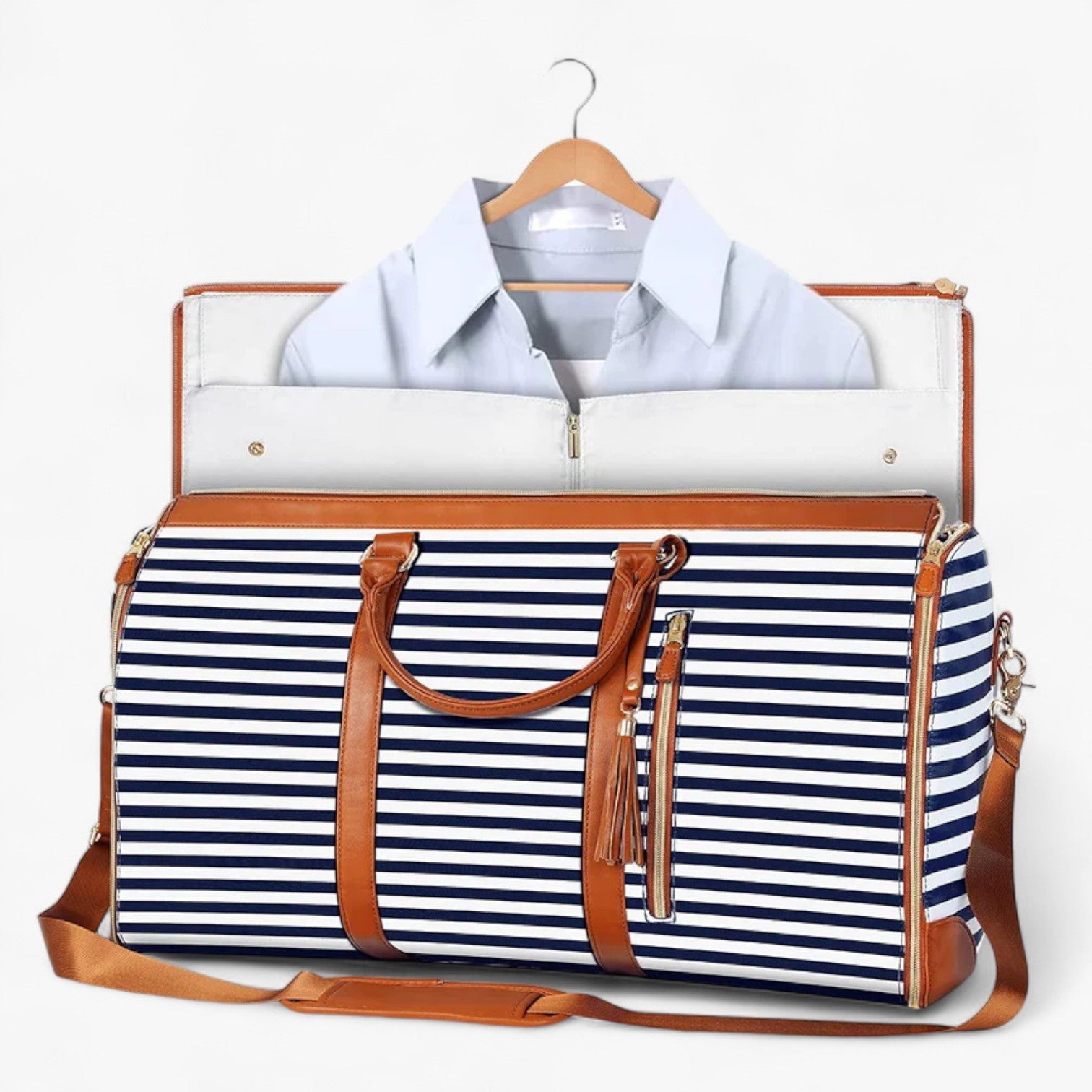 SuitBag™ - Sammenfoldelig opbevaringspose - Blå stribet (4 på lager) - bags - {{ product_tags }