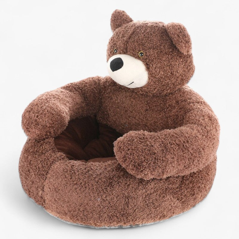 Luksuriøs TeddyBear-seng til dit kæledyr - Kaffe - baby - {{ product_tags }