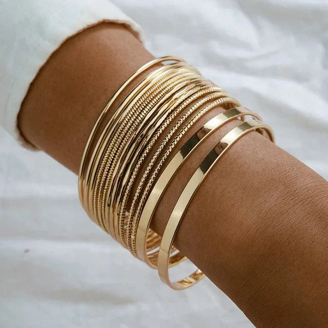 Tocona Punk guldarmbånd til kvinder - Guld - women's fashion - {{ product_tags }