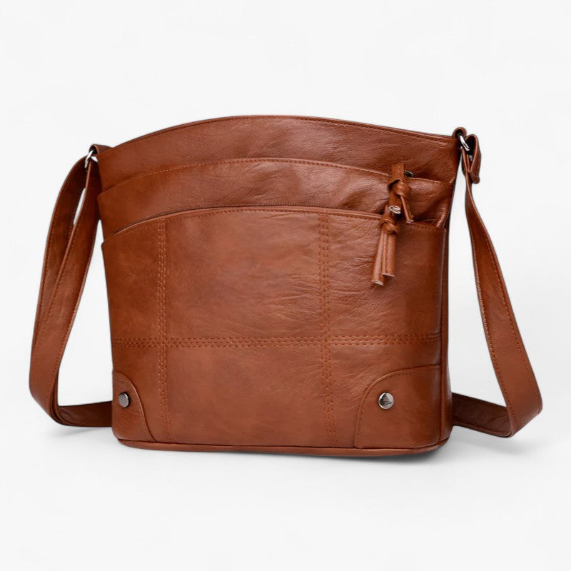 Toli™ - Vintage læder skuldertaske - Brun | Næsten udsolgt - bags - {{ product_tags }