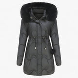 Aira | Winter down jacket - with hood and thick fur for maximum warmth