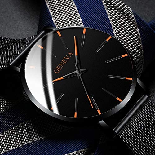 Alberte | Herrer Ur Sort Ultra-Thin Quartz - Stilfuldt Business Armbåndsur med læderrem - - watches - {{ product_tags }