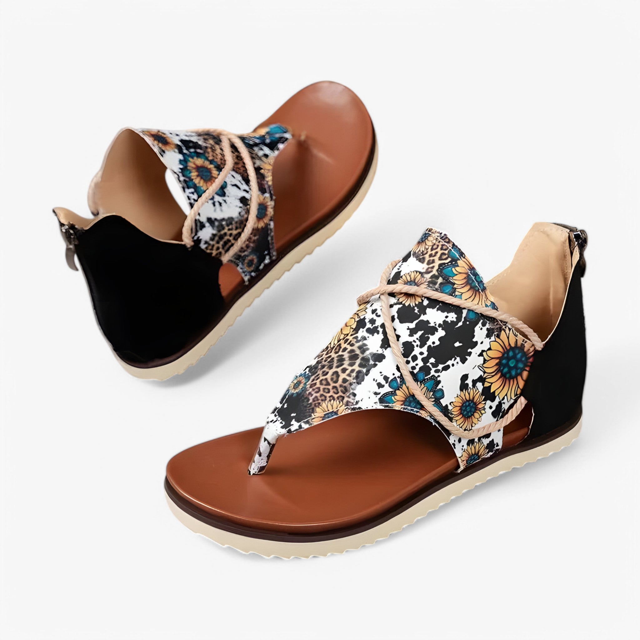 Emma | Fashionable Gladiator Sandals - Stilfulde damesandaler til et trendy look - Hvid - women's fashion - {{ product_tags }