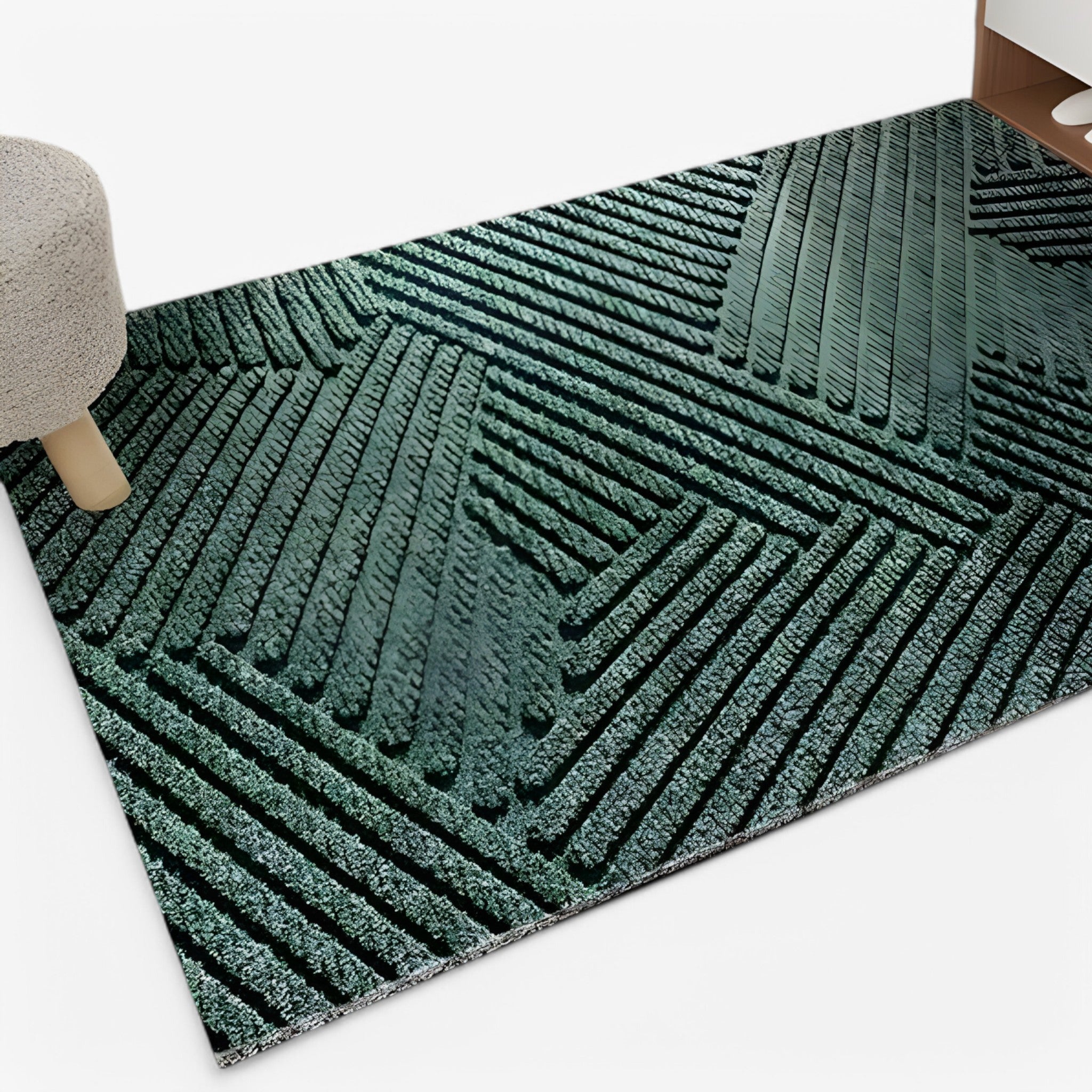 Anker - Moderne skridsikkert dørmåtte - Grøn - house & garden - {{ product_tags }