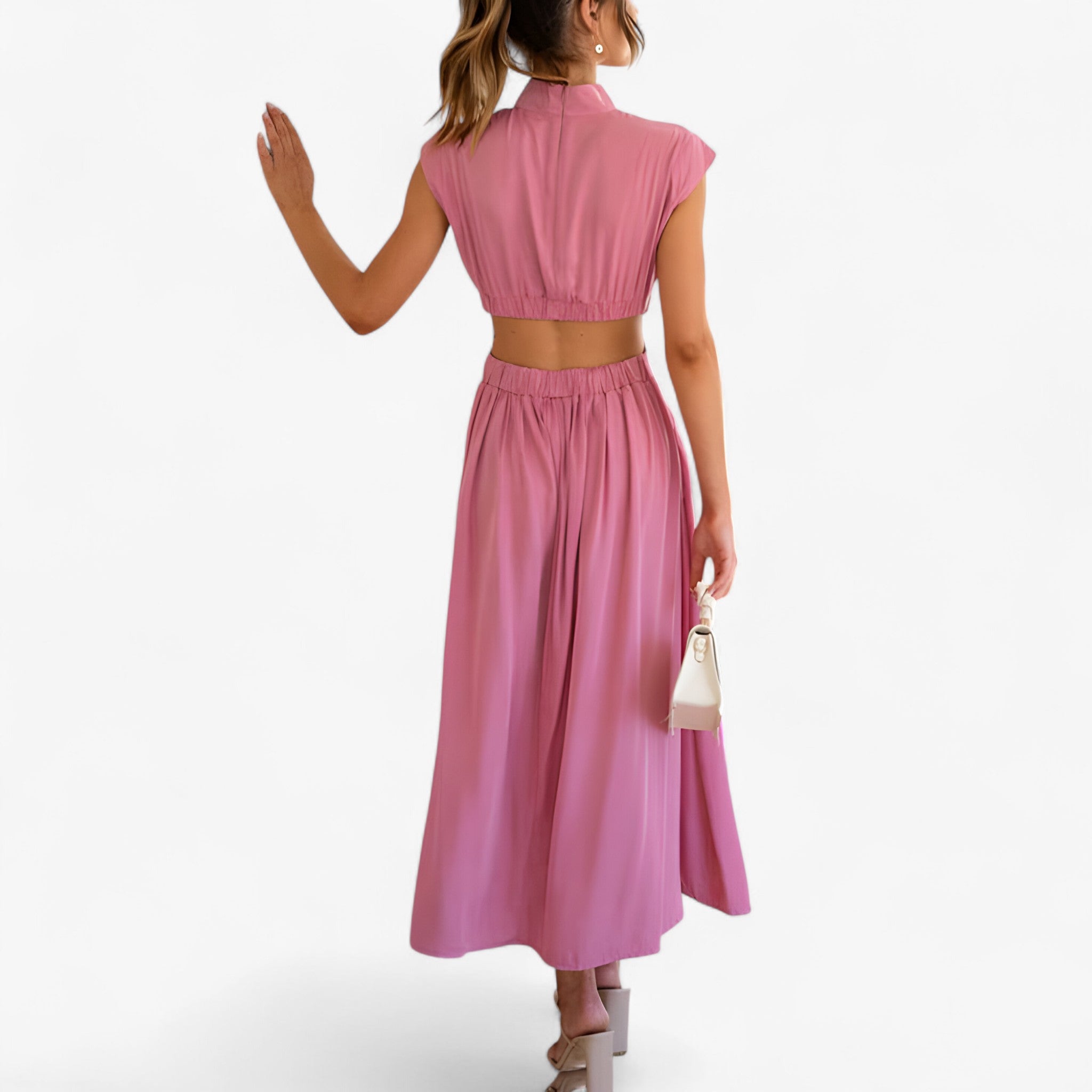 Elena | Elegant kjole med høj hals - - women's fashion - {{ product_tags }