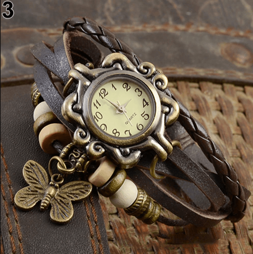 Vintage armbåndsur - Kaffe - watches - {{ product_tags }