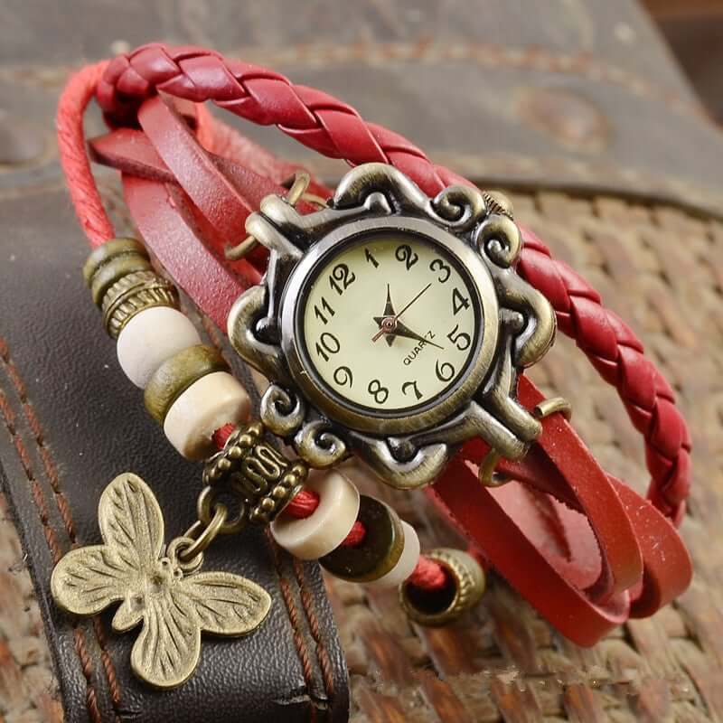 Vintage armbåndsur - Rød - watches - {{ product_tags }