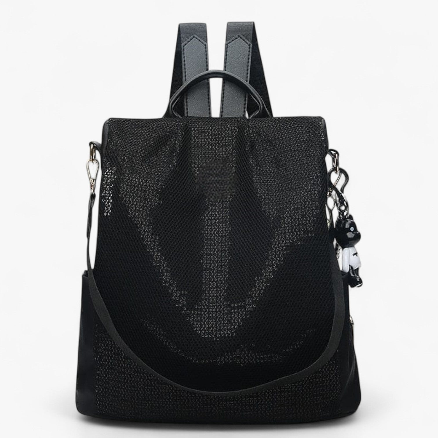 Teresa I Urban Anti-Tyveri Rygsæk – Moderigtig og Funktionel - Sort pailletter - bags - {{ product_tags }